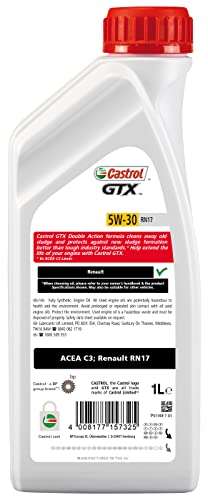 Castrol GTX 5W-30 RN17 Engine Oil 1L - £6.72 @ Amazon