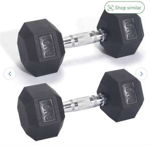 Pro Fitness 10kg Hex Dumbbell Set - £43.29 free Click & Collect @ Argos