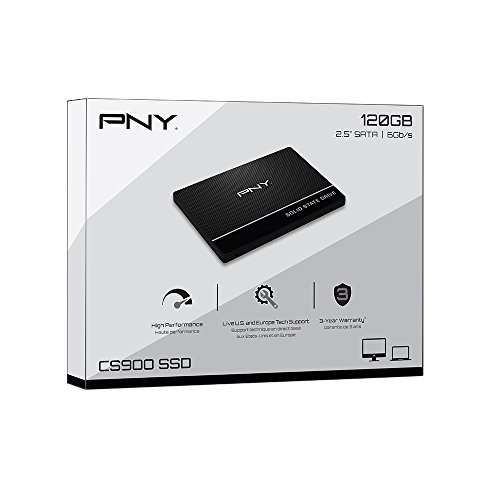 120GB - PNY CS900 Series 2.5" SATA III 6Gb/s SSD up to 515 MB/s - £6.98 @ Amazon