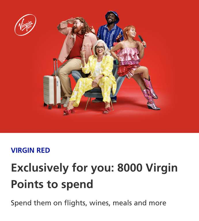 8000 free Virgin Reward points on Virgin Red on O2 Priority (select customers)