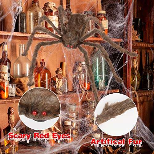 Halloween Spider 4ft W/Voucher - Sold by BENPEN UK FBA