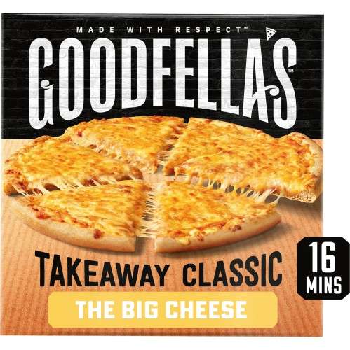 4 x Goodfella's Classic Crust Takeaway Pepperoni Pizza 524G / The Big Cheese Pizza 555G - £1.88 per pizza (Clubcard price)