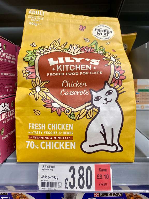 Lily’s Kitchen Chicken Casserole Dry Cat Food (800g) - £3.80 @ Asda Lancaster