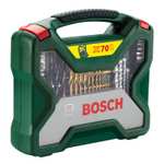 Bosch 70-Pieces X-Line Titanium Drill and Screwdriver Bit Set (for Wood, Masonry and Metal, Accessories Drills
