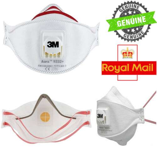 10x 3M Aura FFP3 dust mask (Made in UK) £8.39 delivered @rubycosmetics786 via eBay