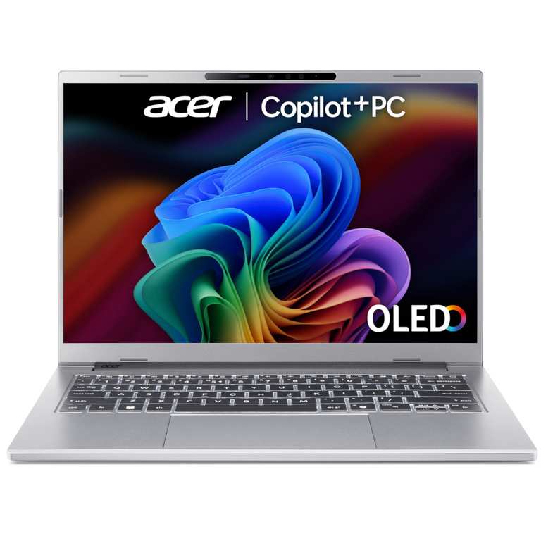 Acer Aspire 14 AI Laptop: FHD+ OLED, AMD 5 340, 16GB RAM, 512GB SSD - Prime Exclusive