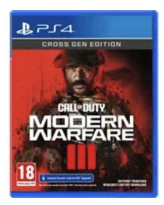 Call Of Duty MW3 PS4/PS5 Disc addition with free PS5 digital upgrade