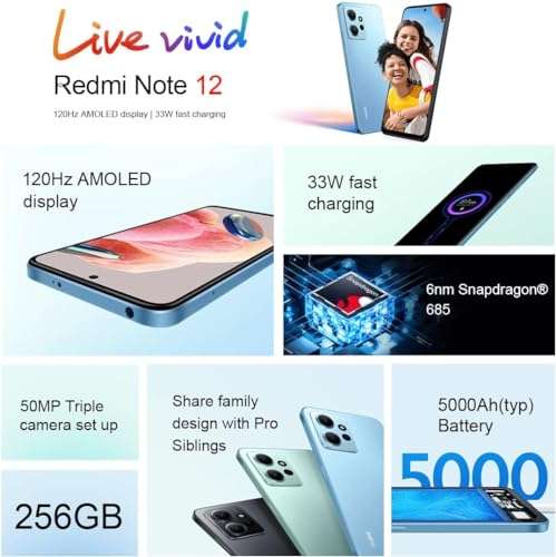 Xiaomi Redmi Note 12 4G Smartphone With Snapdragon 685, 6.67 FHD AMOLED  Display, 50MP Camera, 5000mAh Battery From Mi_fans_store, $153.41