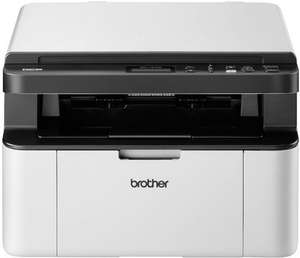 Brother DCP-1610W Mono Laser Printer - All-in-One, Wireless/USB 2.0, Compact, A4 Printer, Small Office/Home Printer, White