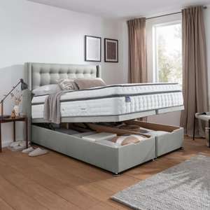 Silentnight Full Ottoman Divan Base with Bloomsbury Headboard in 4 Colours & 3 Sizes - Double / King £719.98 / Super King £799.99