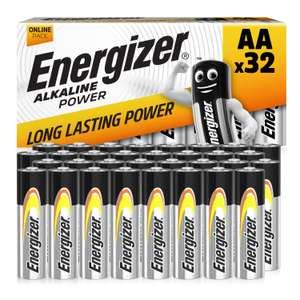 Energizer AA Batteries, 32 Pack, £10.66 with S&S 15% discount. 33p a count