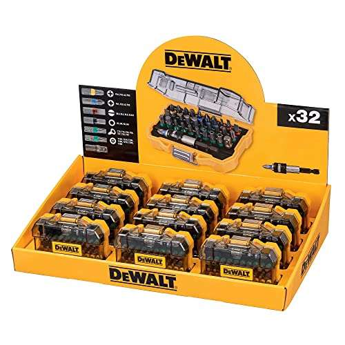 DEWALT DT7969-QZ, 32 Piece XR Professional Magnetic Screwdriver Bit Accessory Set, Yellow