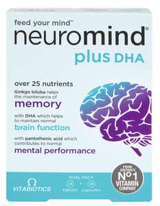 Vitabiotics Neuromind Plus 56 Tablets - £11.44 (With Code) - Free Click and collect @ Holland and Barrett