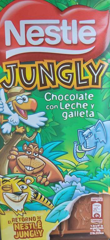 Nestle Jungly Chocolate 125g 2 for £1 at Farmfoods (Plymouth)