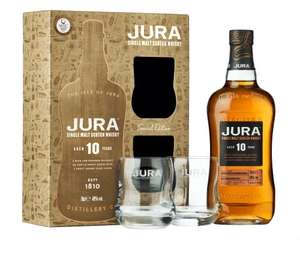 Jura 10 Year Old Single Malt Whisky 2 Glasses Gift Pack, 70cl £25.99 @ Amazon