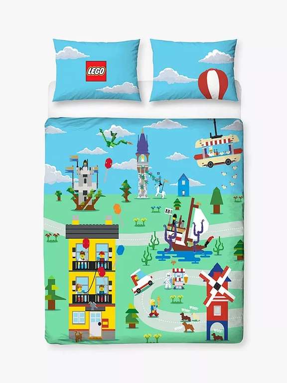 LEGO Reversible Duvet Cover and Pillowcase Set, Double £23 + £2.50 Click & Collect @ John Lewis & Partners
