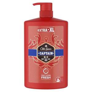 Old Spice Captain Shower Gel Men 1000ml With Pump, 3-in-1 Mens Shampoo Body-Hair-Face Wash (£6.18/£5.53 with Subscribe&Save)