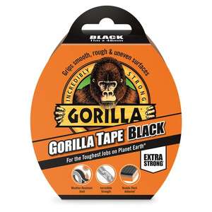 Gorilla 11M Tape Black - Clubcard price £3.75 @ Tesco