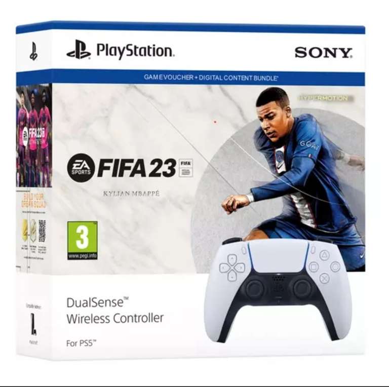 Sony DualSense PS5 Wireless Controller + FIFA 23 Game £69.99 Free Collection Selected Stores at Argos