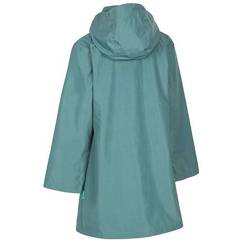 Girls Waterproof Jacket Longer Length Unpadded Hooded Raincoat Detachable Hood 11-12yrs