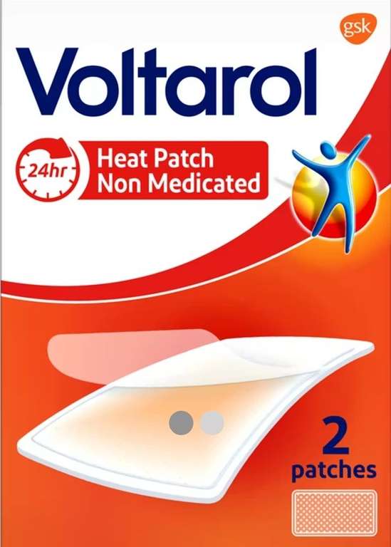 Voltarol Pain Relief Heat Patch 2 pack now £3 + Free Collection @ Wilko