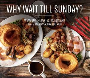 2 for £12 carveries Monday to Saturday (Selected Santander Boosts Users) @ Toby Carvery