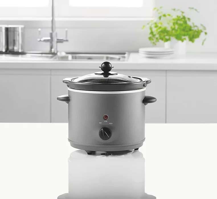 George Home Compact 1.8L Slow Cooker - Free Click & Collect