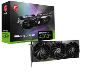 MSI GeForce RTX 4060 Ti GAMING X SLIM 8G Graphics Card + £40 Steam Giftcard (must redeem by 30/06/24)