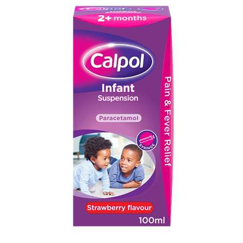 Calpol Infant Suspension, For 2+ Months, Strawberry Flavour, 100ml - £3.30 (or £2.97 Subscribe & Save /£2.47 with 1st voucher) @ Amazon