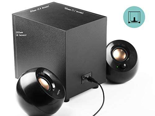 Creative Pebble Plus 2.1 USB-Powered Desktop Speakers with Down-Firing Subwoofer and Far-Field Drivers - Sold by Creative Labs (Europe)