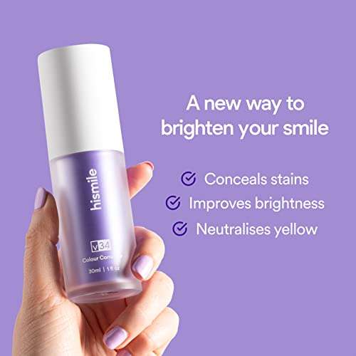 Hismile Colour Corrector Teeth Whitening Stain Removal Toothpaste £13.30 @ Amazon