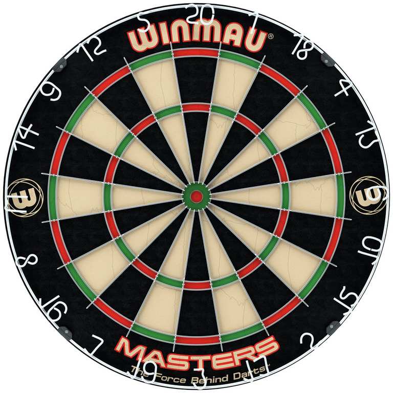 Winmau Masters Bristle Dartboard - Free C&C