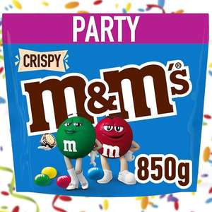 7x M&M's Crispy Party Size 850g Share Bags (Total 5.95kg)- Best Before 17/04/22 - £25 delivered @ Yankee Bundles