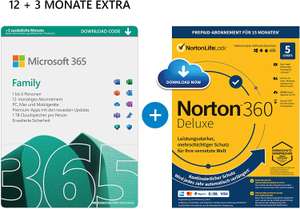 Microsoft 365 Family 12+3 Months Download Code £48.67 @ Amazon Germany