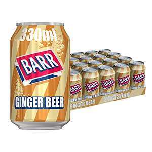 BARR Ginger Beer - 24 x 330ml Cans (Low Sugar) - £6.30 S&S (£4.90 S&S with Possible 20% Voucher Applied).