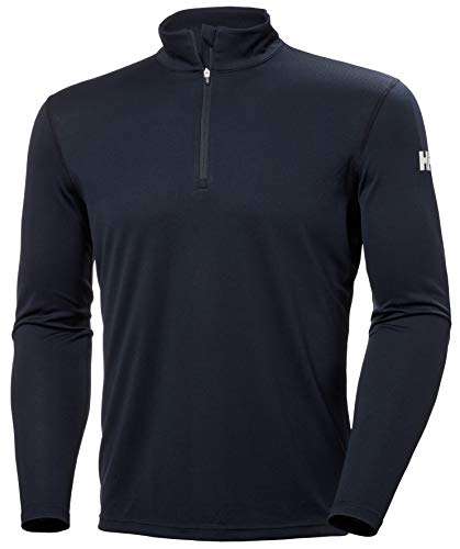 Helly Hansen Mens Long Sleeve T-Shirt Hh Tech 1/2 Zip - Navy - Sizes M / XL £18 @ Amazon