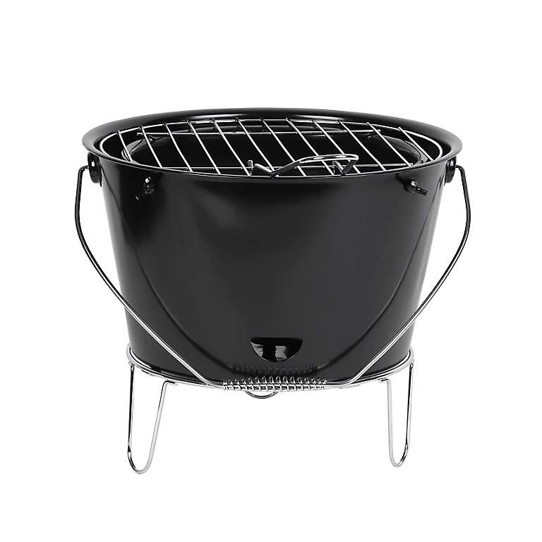 Sommen Black Charcoal Bucket Barbecue Click and Collect Only