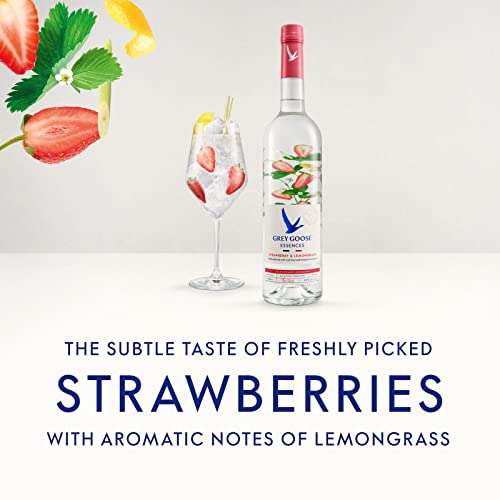 Grey Goose Essences Strawberry & Lemongrass, 70cl Vodka Spirit Drink 30% - £26.10 @ Amazon