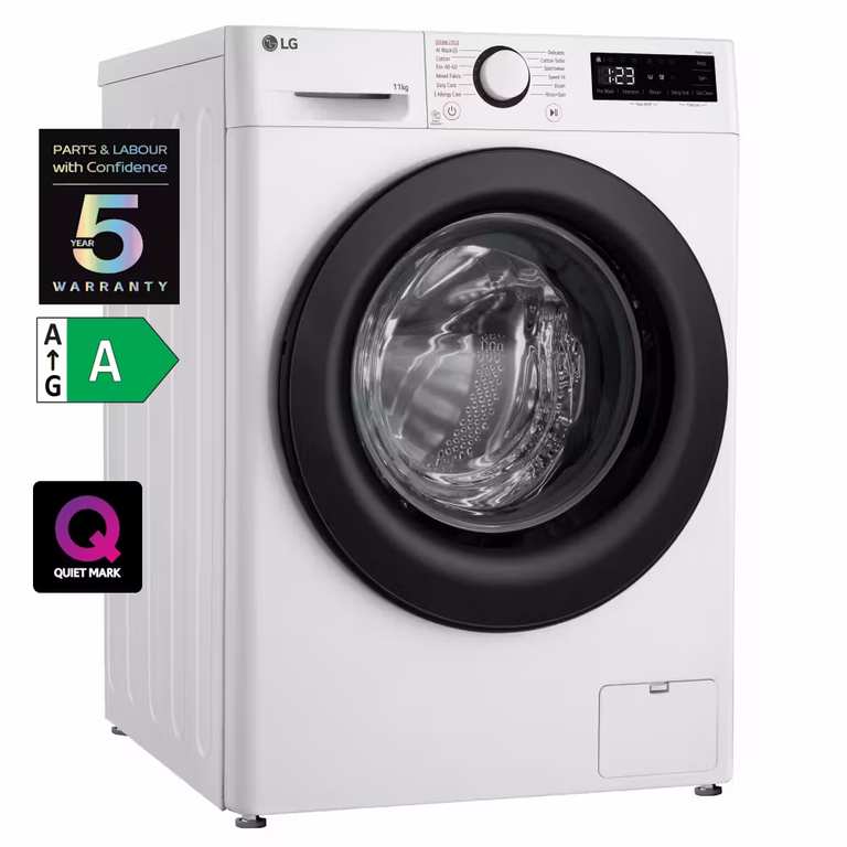 LG 11Kg 1400rpm Series 4 Steam Washing Machine F4Y511WBLN1 + 5 Yr Warranty - W/LG Membership Signup + LG Referral Code - £340.07 W/Trade-Up