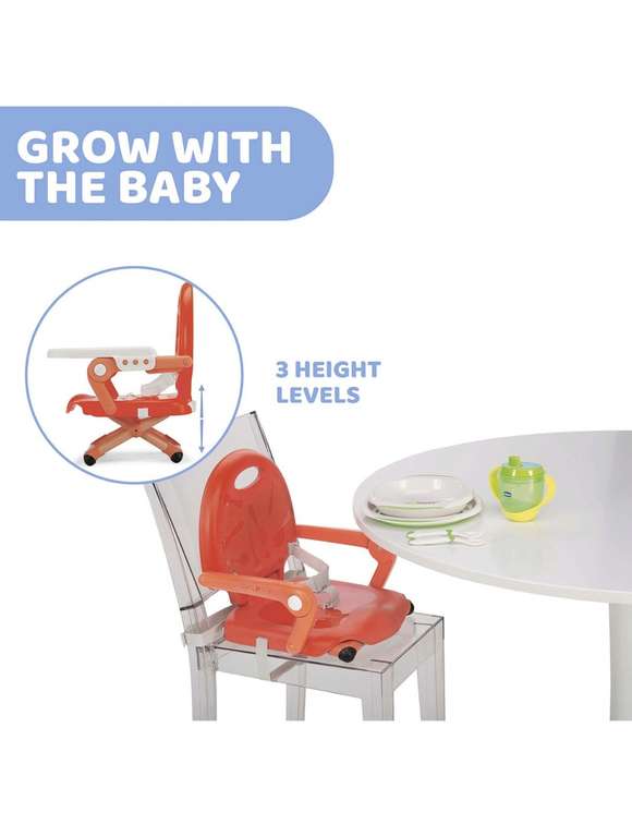 Chicco Pocket Snack Booster Seat Red £14.99 Click and collect (+£2.99 for delivery) at Smyths