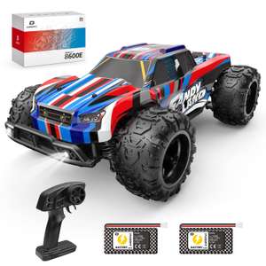 DEERC 8600E RC Car Remote Control Truck, 1:20 Scale Flexible RC Truck W/LED Lights and 2 Batteries - Sold by Funny fly EUR FBA