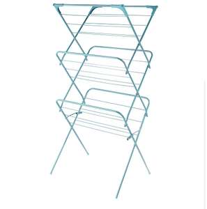Spectrum Wide Clothes Airer in Teal Blue - £9 with Free Click and Collect In Selected Stores at Dunelm
