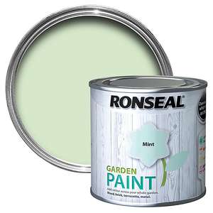 Ronseal Garden Mint Matt Metal & wood paint, 250ml - £2 each - 3 for 2 (Free collection) @ B&Q