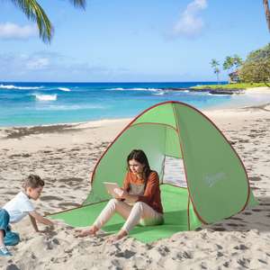 Pop Up Tent Beach Fishing Camping UV 30+ Protection Patio Sun Shade Shelter - £16.79 with code (UK Mainland) @ 2011homcom / eBay