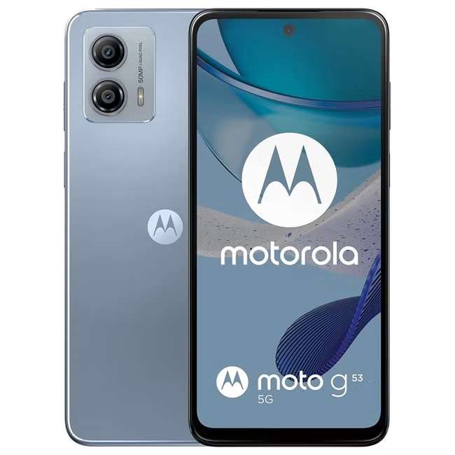 Brand new Motorola moto g53 5G, 4GB/128GB, 5000mAh battery (+ £10 Top Up New Customers) (+ £25 Quidco)