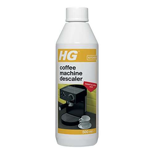 HG Coffee Machine Descaler, Tough Scale Remover for Espresso & Coffee Pod Machines 500ml - £2.90/£2.76 Subscribe & Save @ Amazon
