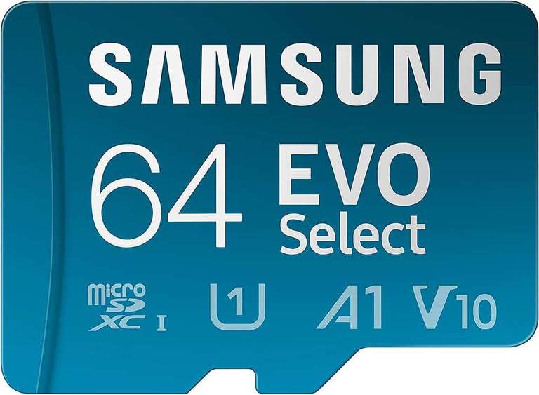 256GB Samsung EVO Select microSDXC UHS-I U3 130MB/s FHD & 4K Memory Card inc. SD-Adapter £15.33 / 128GB £10.29 / 64GB £6.19 @ Amazon