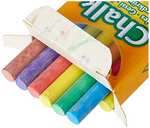 CRAYOLA Anti-Dust Coloured Chalk - Assorted Colours (Pack of 12)