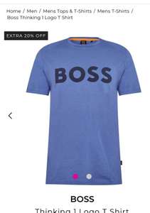 Men's Boss Thinking 1 Logo cotton T-shirt w/code