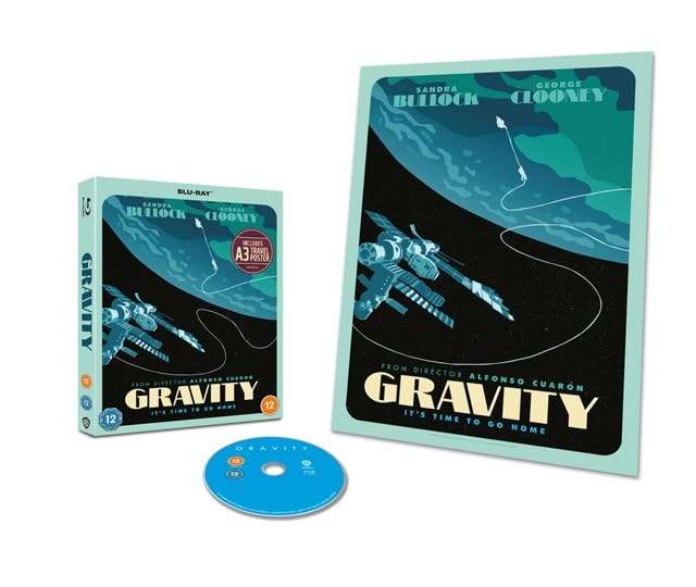 Gravity Blu Ray Travel Poster Edition (Free Click & Collect)